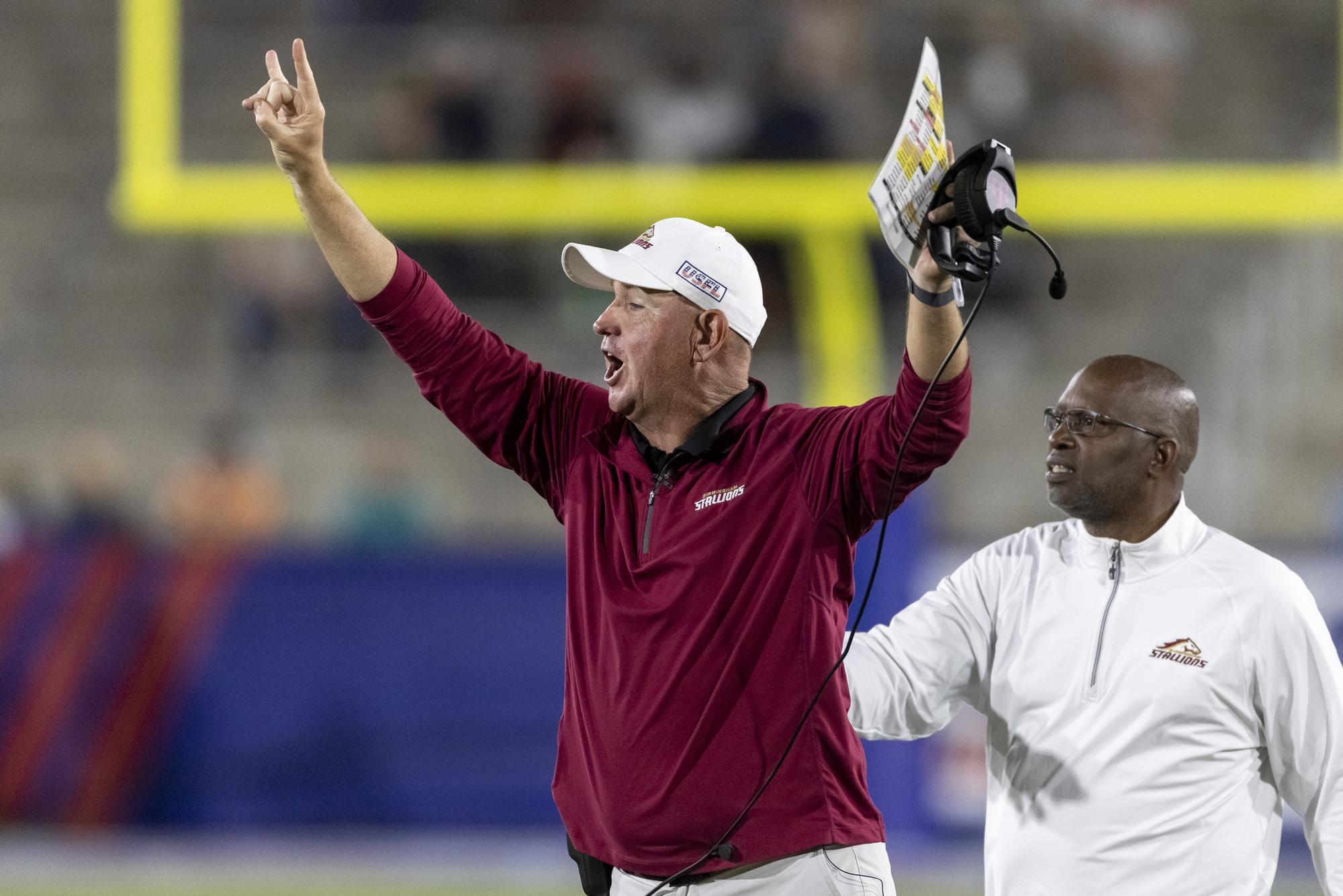 Skip Holtz Talks UFL Draft Strategy, College Offers &amp; Coaching - UFL 2024