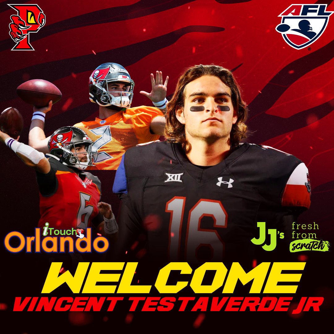 Former Battlehawks QB Vincent Testaverde Jr. Signs with Orlando Predators of AFL