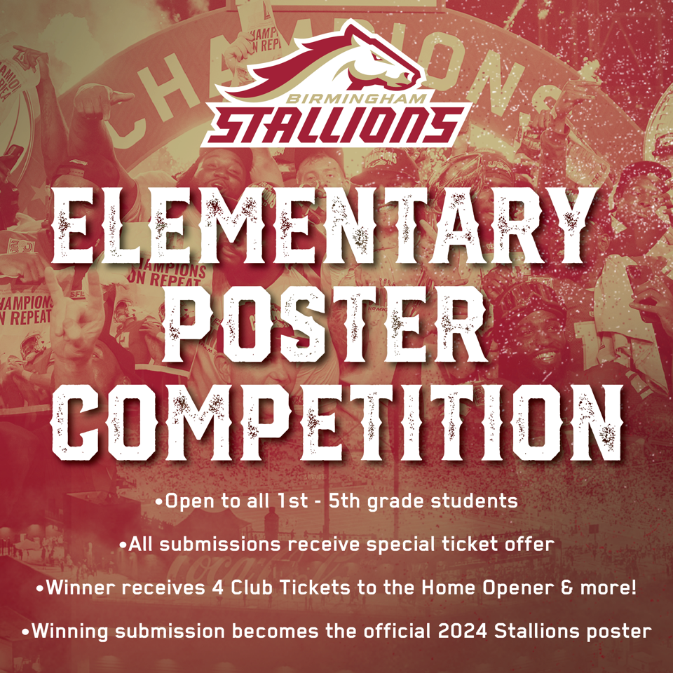 Birmingham Stallions Call on Young Fans for Official Poster Design