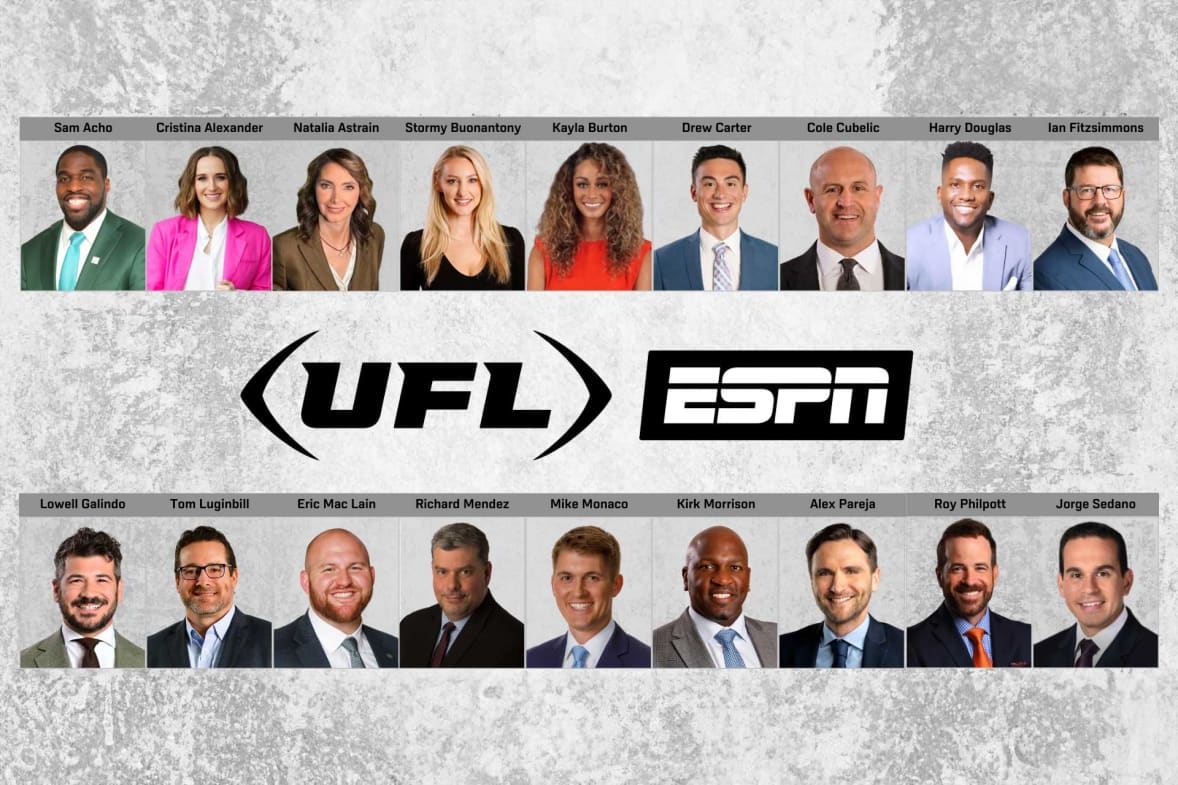 UFL 2024: ESPN Unveils Commentator Teams for Inaugural Season