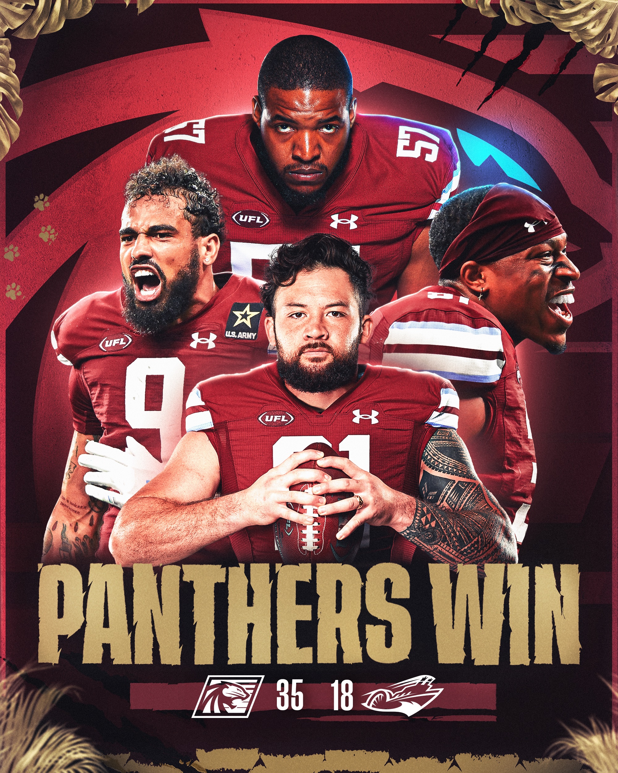 UFL Result: Panthers Trounce Showboats 35-18 in Week 5 Matchup