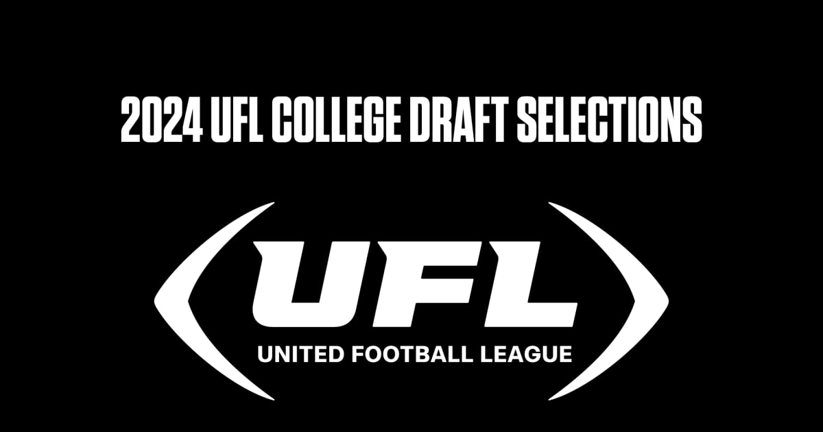 PR: UFL Announces Its 2024 College Draft Class Results
