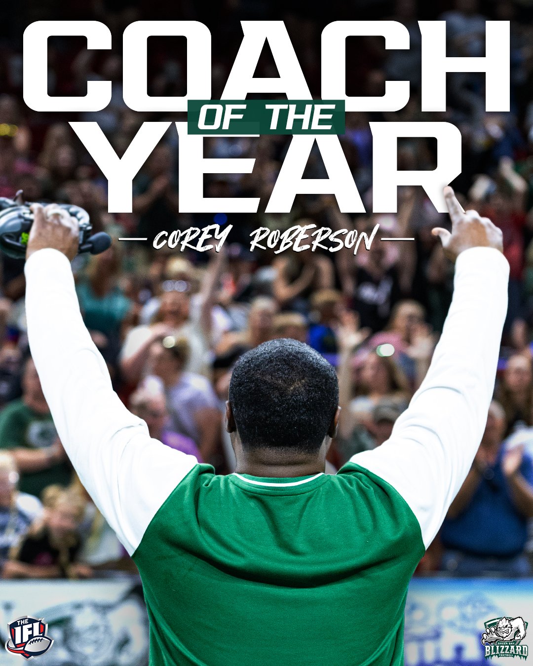 PR: Corey Roberson Earns 2024 IFL Coach Of The Year