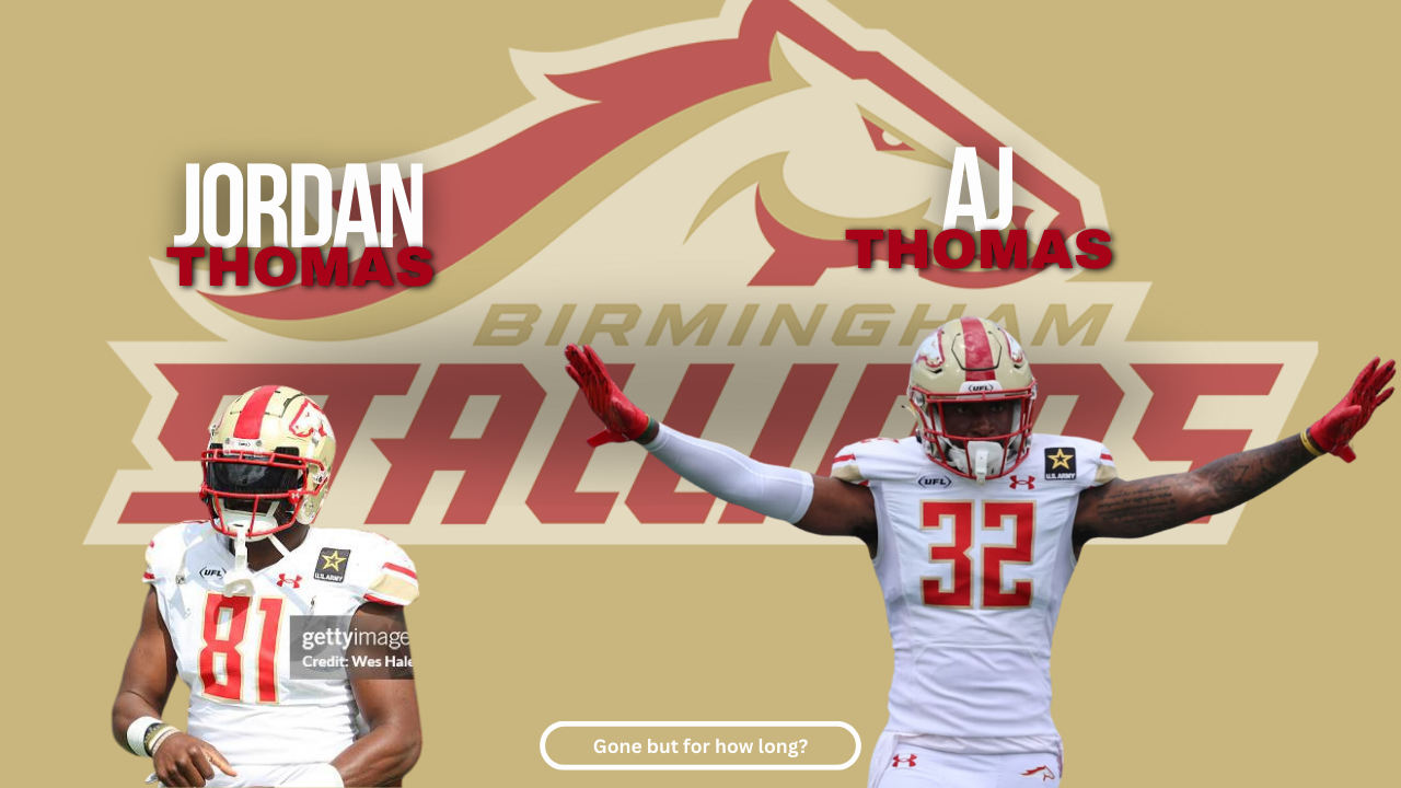 Stallions Lose Jordan Thomas and, AJ Thomas to the NFL