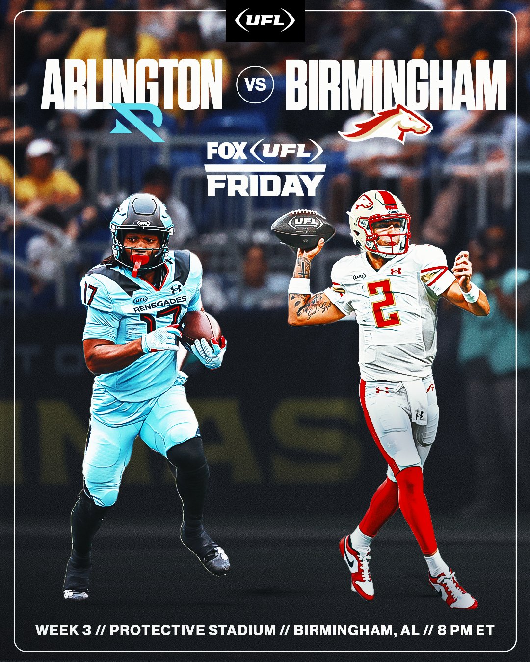 Game Preview: Arlington Renegades at Birmingham Stallions