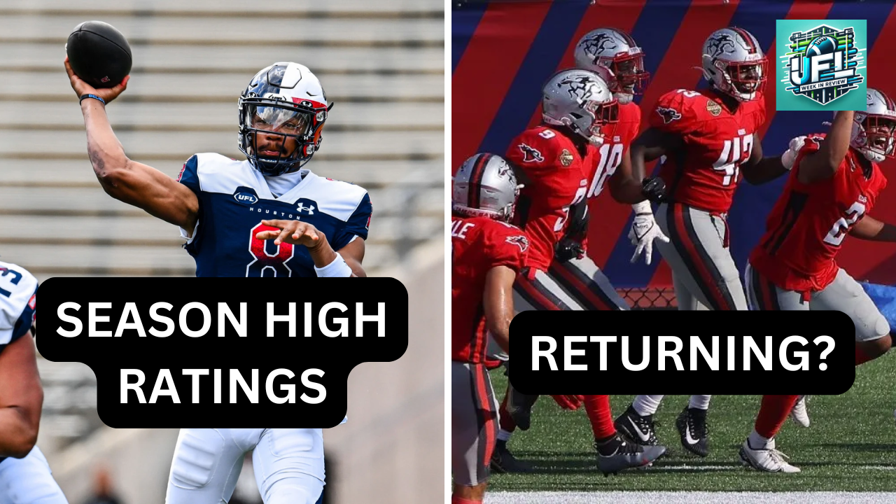 UFL Week 9 TV Ratings Hit Season High, Four Historic USFL Franchises Signal Potential Expansion