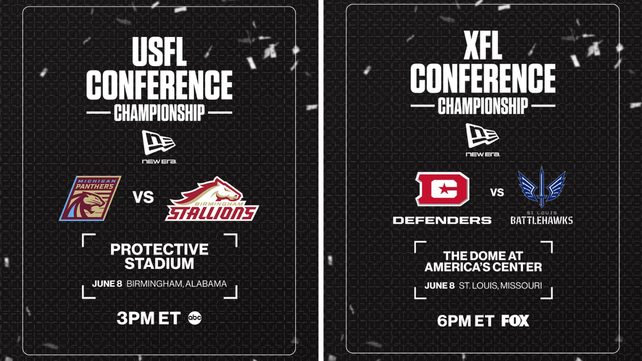 2025 UFL Playoff Schedule: Conference Championship Games June 8, Championship June 14
