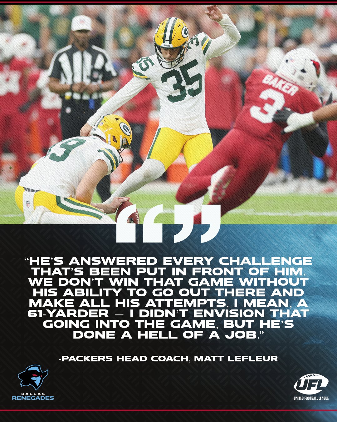 While Lucas Havrisik has been great, but his contract makes him a better option for the Packers for the future