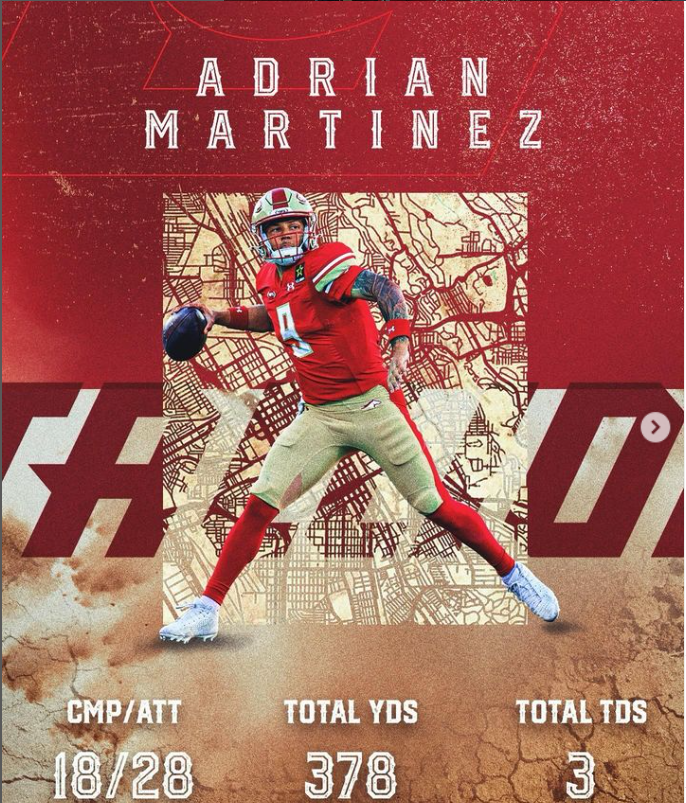 Stallions Refuse to Stick With Status Quo Move Forward with Adrian Martinez as QB1
