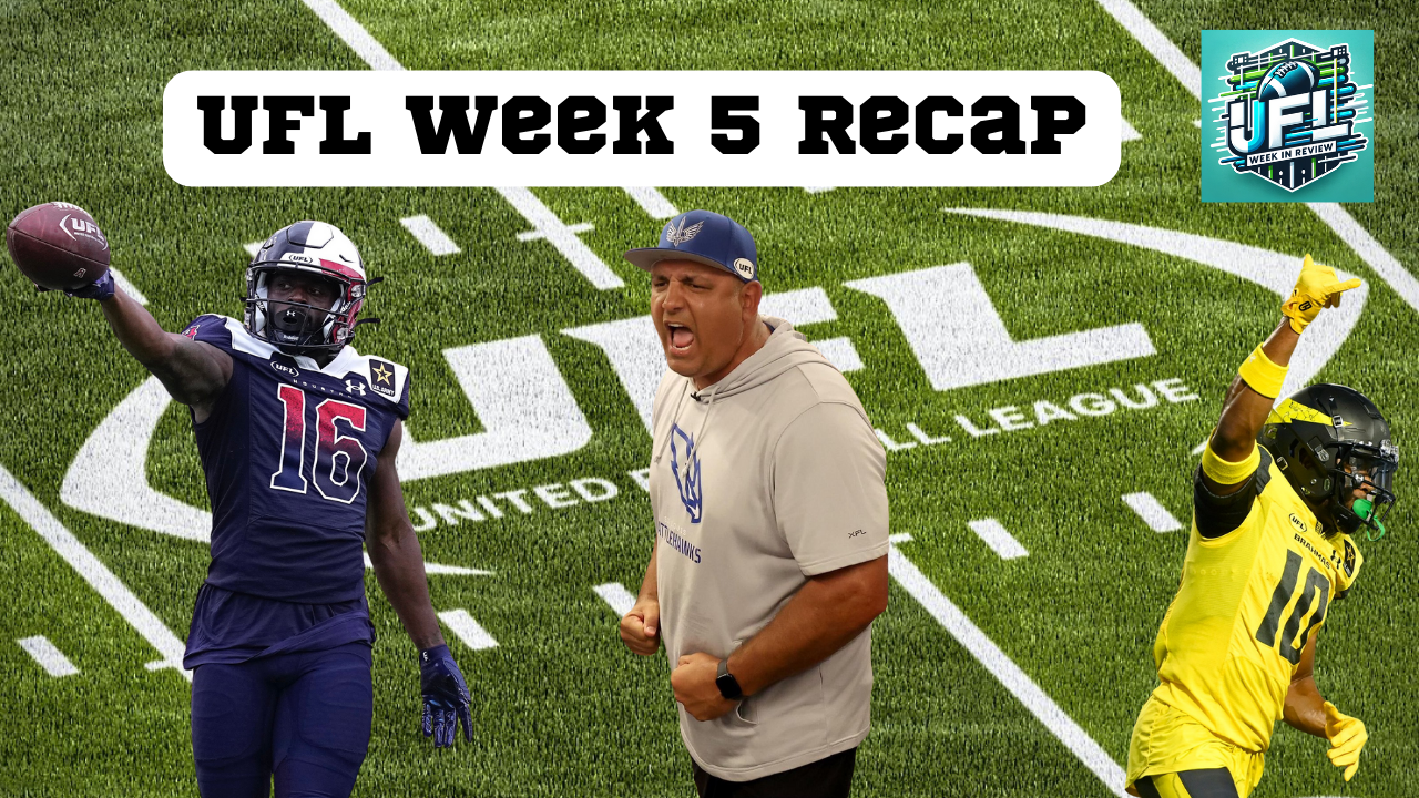 UFL Week 5 Recap: Scores, DFS, Bets, Fantasy Insights & DC Defenders Vlog