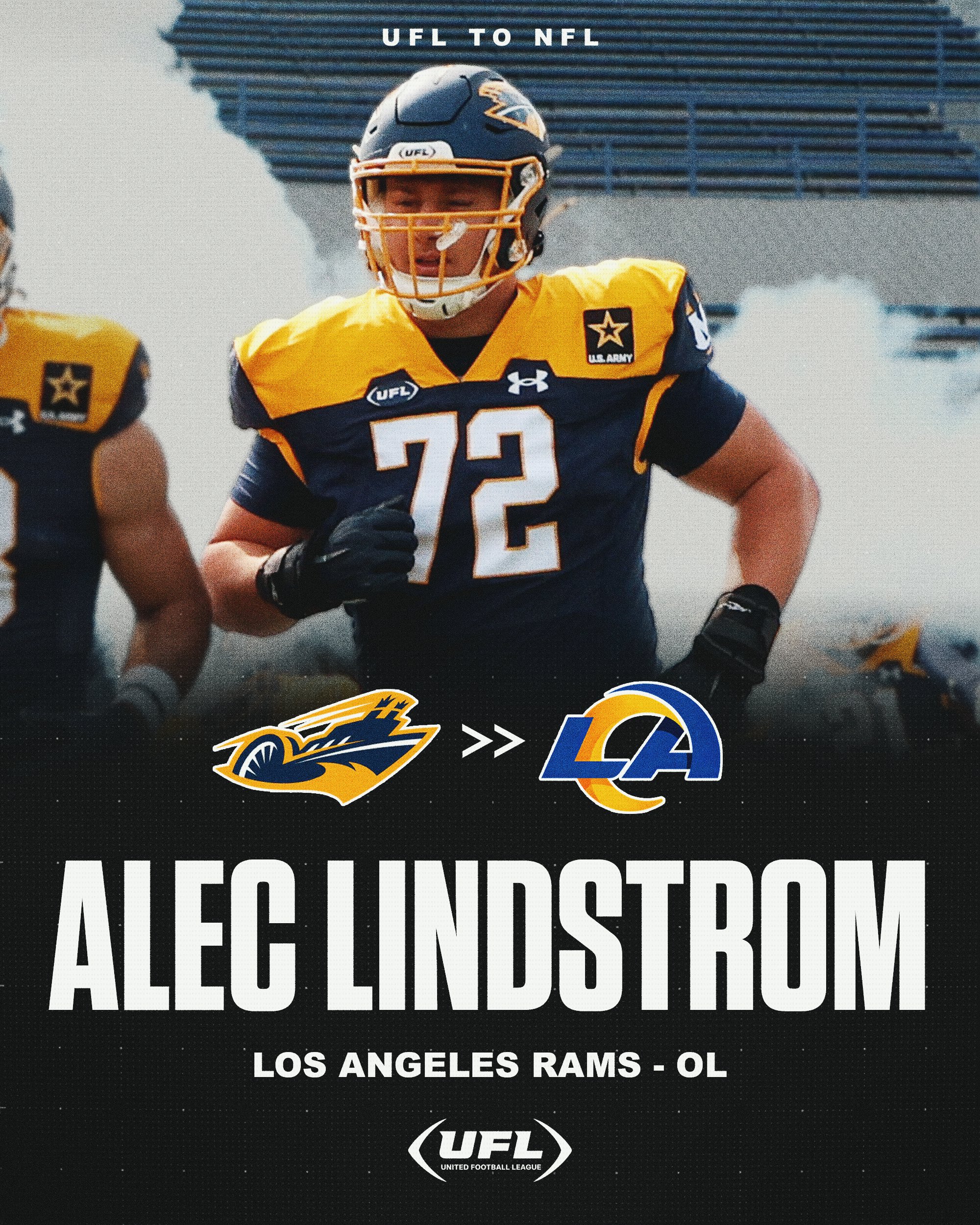PR: Showboats Offensive Lineman Alec Lindstrom Signs With The Los Angeles Rams