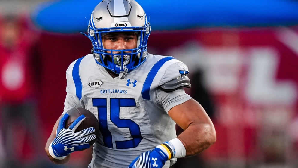Battlehawks Running Back Jacob Saylors Signs with Lions 53-Man Roster, Set to Make NFL Debut