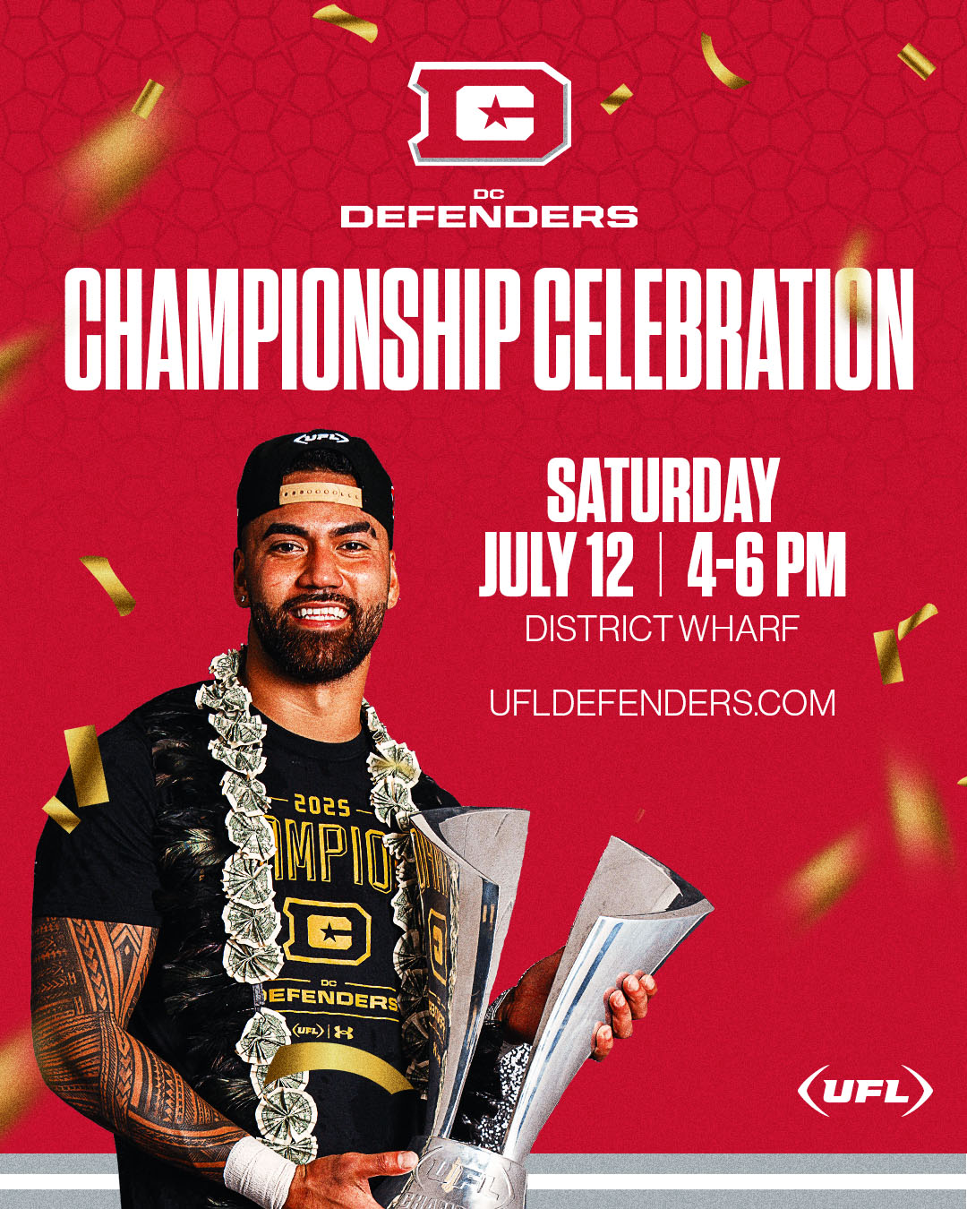 DC Defenders Host UFL Championship Celebration Events