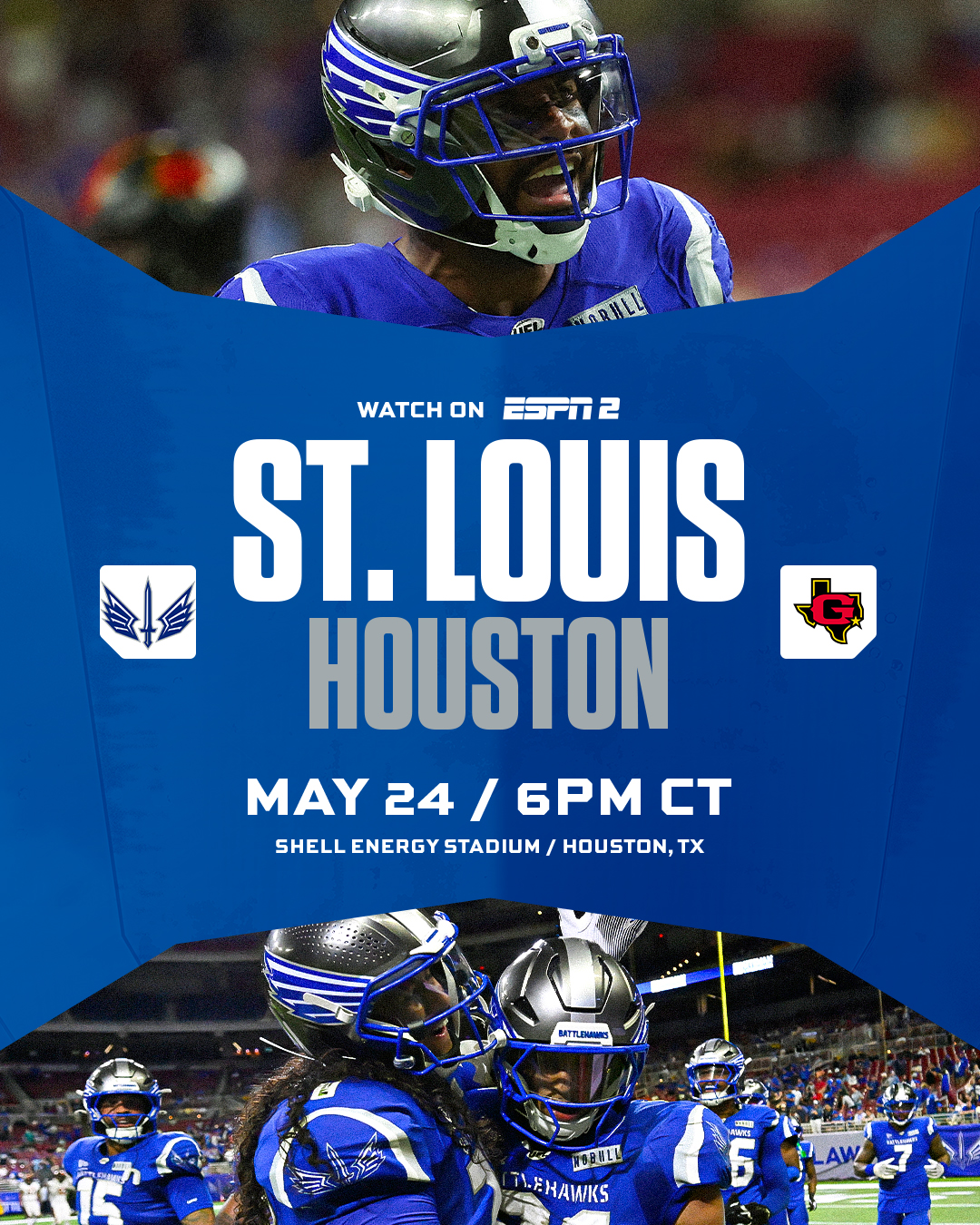 2026 UFL Week 9 Game Preview: St. Louis Battlehawks at Houston Gamblers