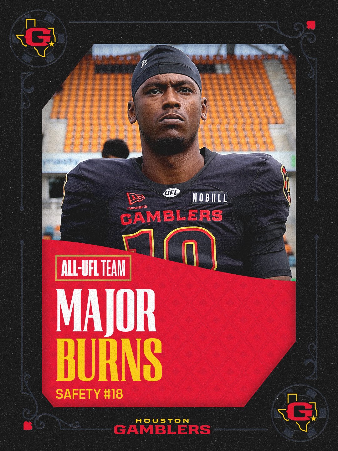 Houston Gamblers Safety Major Burns signs with Miami Dolphins