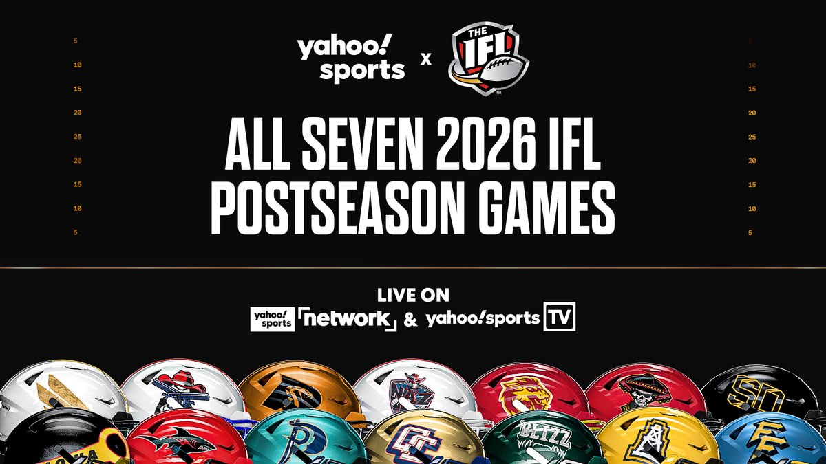 All Seven 2026 IFL Playoff Games to Air Nationally on Yahoo Sports Network