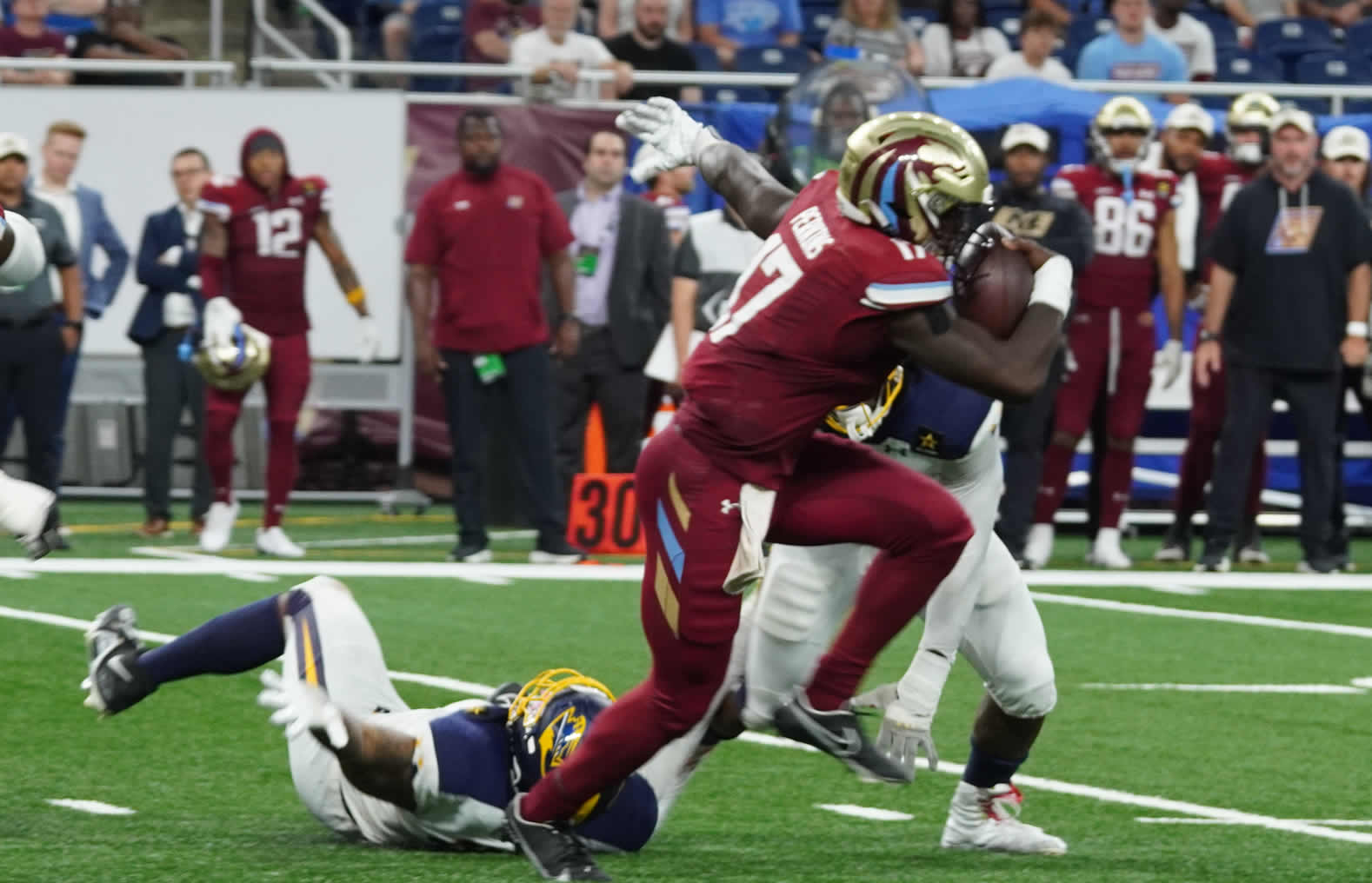 Bryce Perkins with Michigan Panthers in 2024, Photo by Jonathan Clink - UFL News Hub