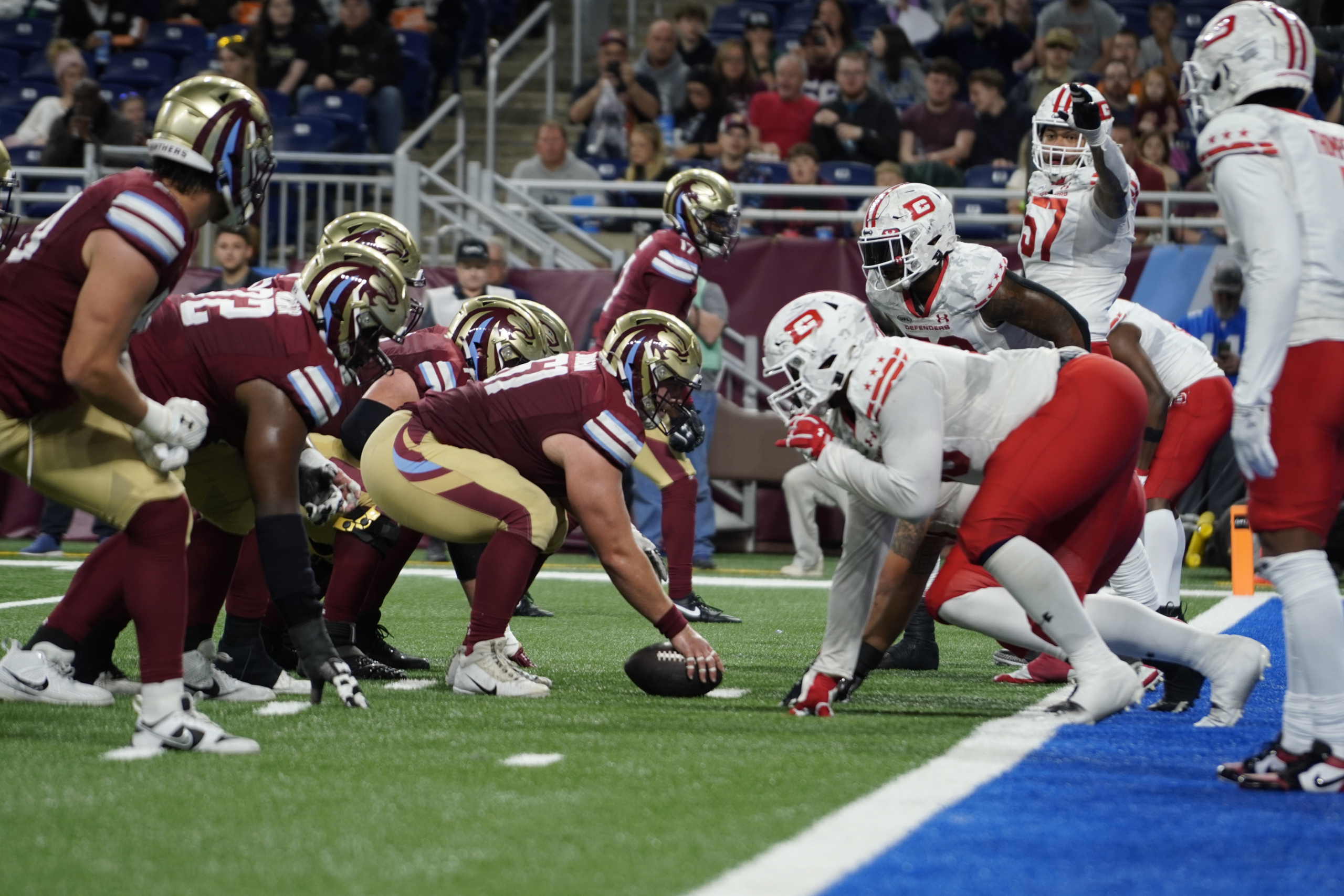 Michigan Panthers vs DC Defenders week 6 of 2024 UFL Season photo by Jonathan Clink - UFL News Hub